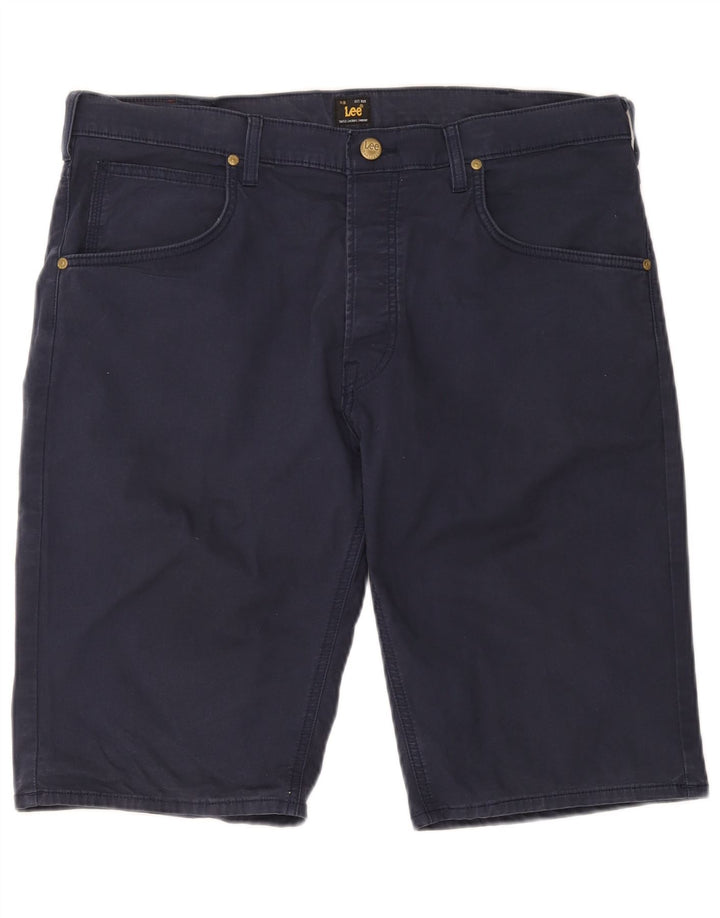 Męskie spodenki jeansowe Lee W36, duże, granatowe, bawełniane