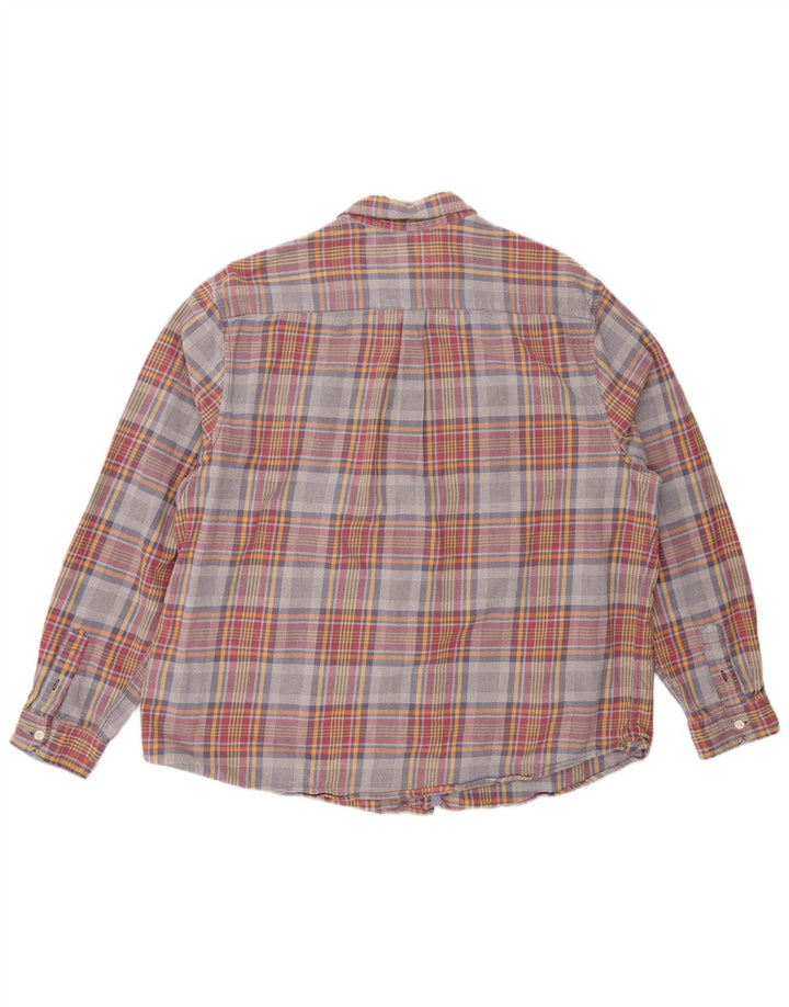 Męska koszula flanelowa VINTAGE 2XL wielokolorowa bawełniana krata