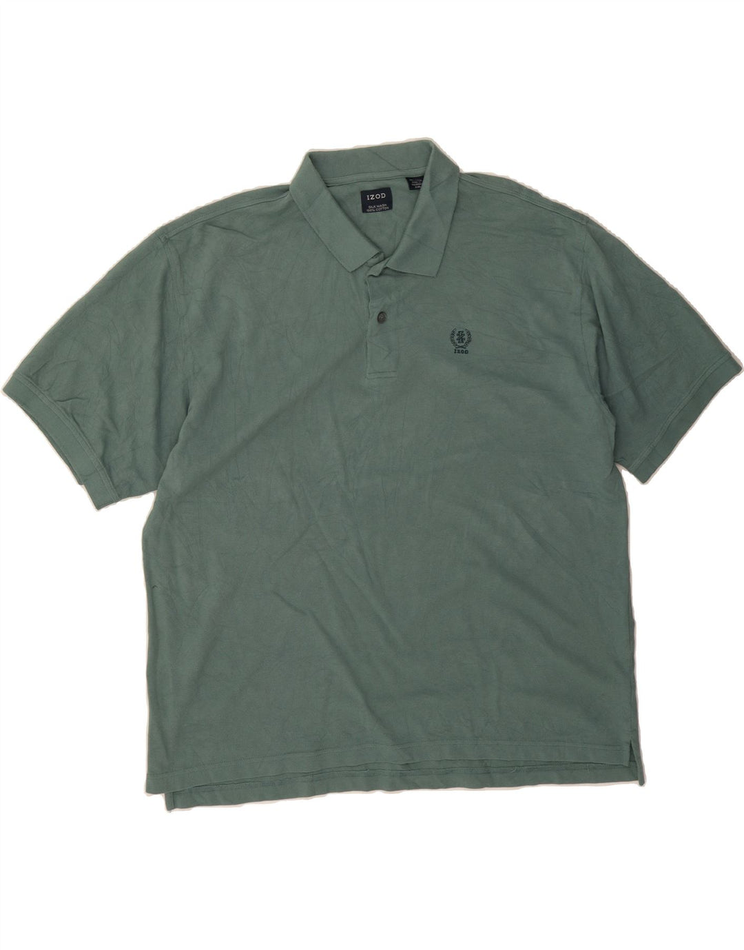 IZOD Mens Polo Shirt 2XL Green Cotton Vintage Izod and Second-Hand Izod from Messina Hembry 