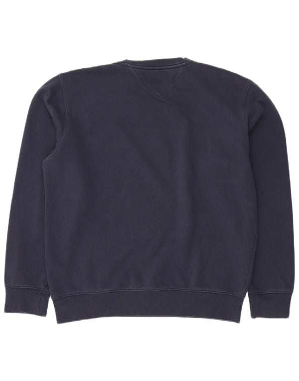 Męski sweter TOMMY HILFIGER, duży, granatowy, bawełniany