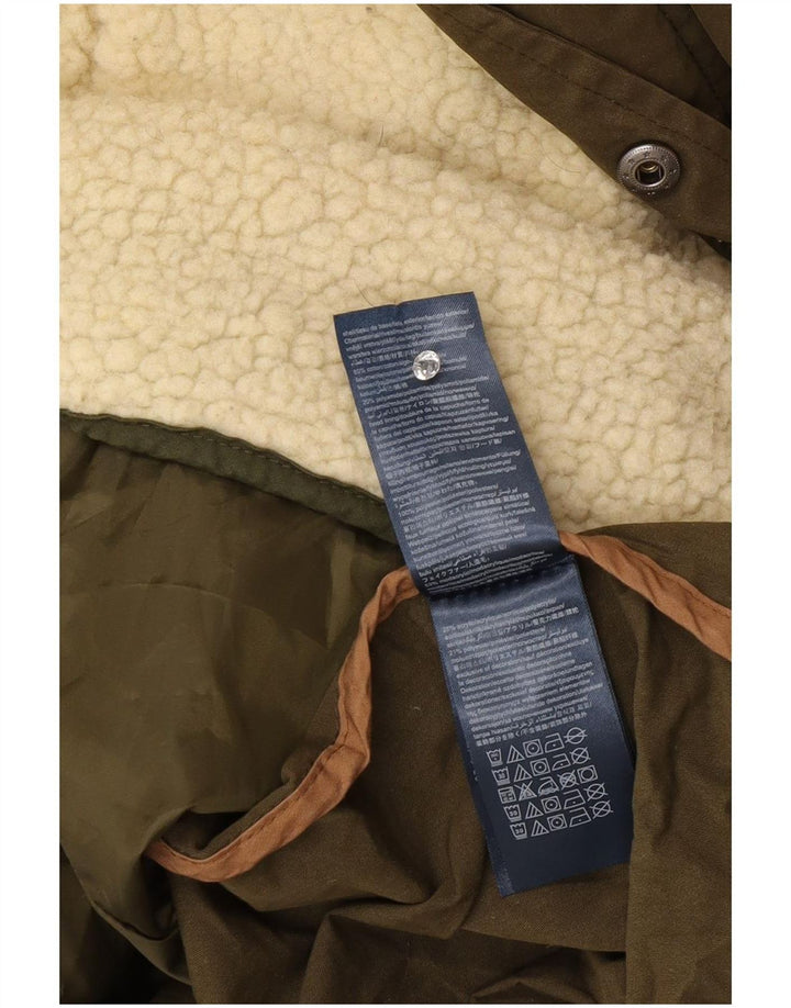 Męska kurtka parka z kapturem Tommy Hilfiger UK 44 2XL Khaki Poliester