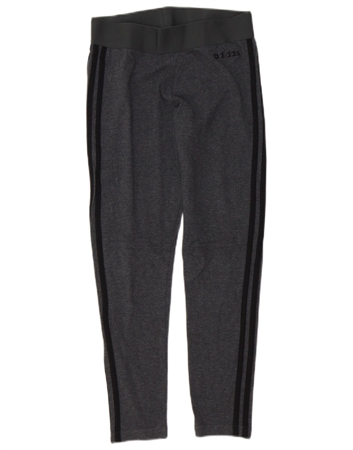 Legginsy damskie ADIDAS UK 8/10, małe, szare, bawełniane
