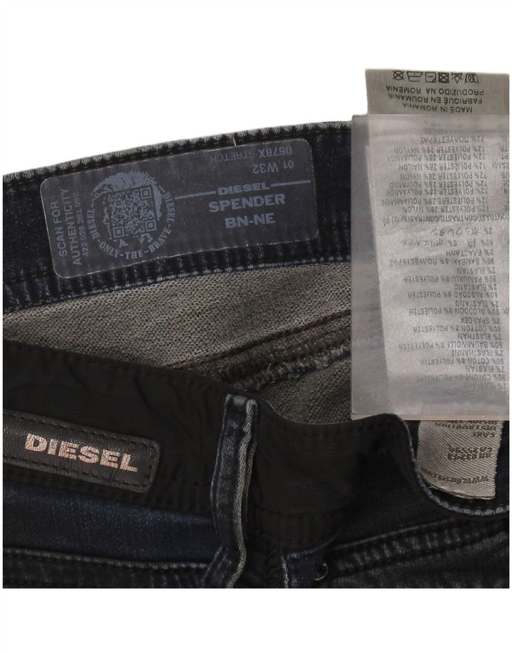 DIESEL Męskie Spender Skinny Jeans W32 L30 Niebieskie bawełniane