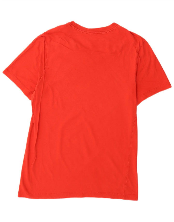 Męski T-shirt z grafiką Nike, mały, czerwony, bawełniany