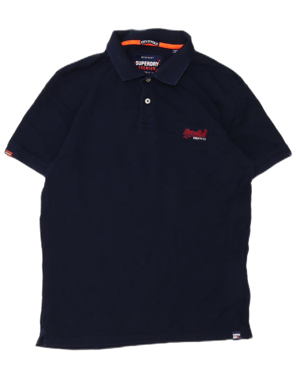 Męska koszulka polo Superdry XL, granatowa, bawełniana
