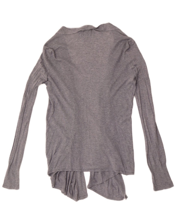 Sweter damski Zara z otwartym kardiganem UK 12, średni szary
