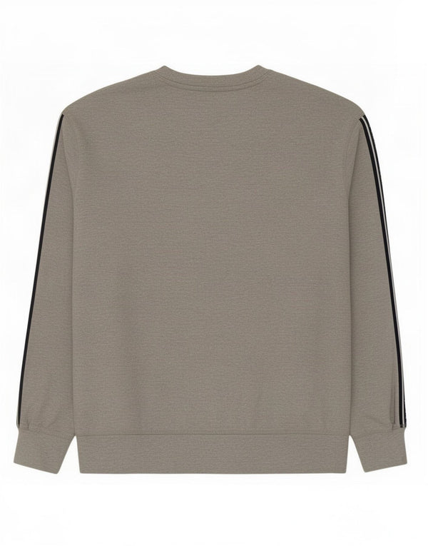 Jack Wills Mens Graphic Sweatshirt Jumper Large Grey Colourblock Cotton