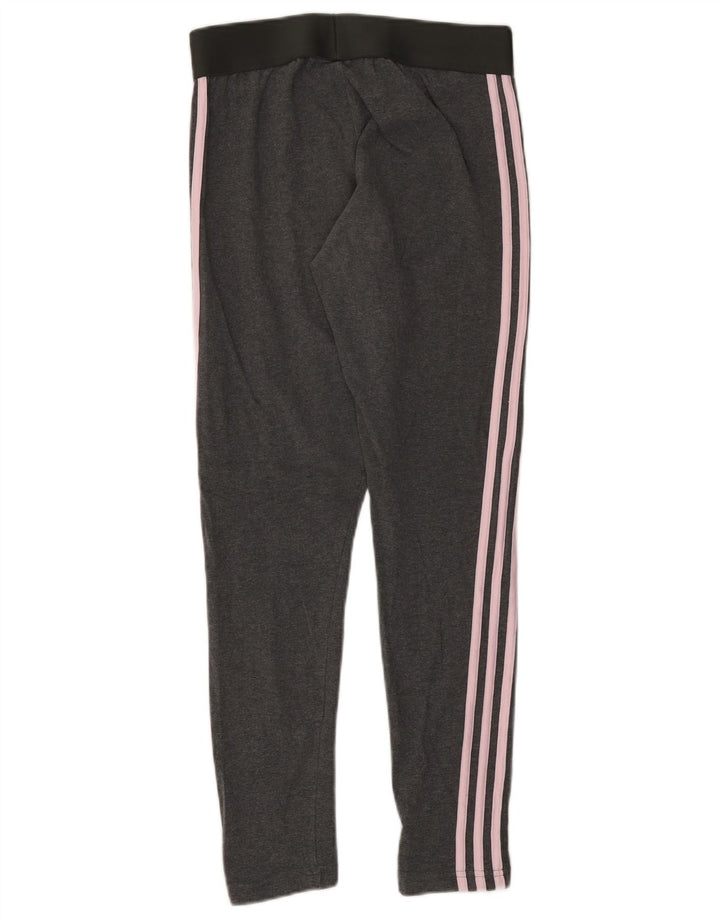 Legginsy damskie ADIDAS UK 12/14 Średnioszare, bawełniane