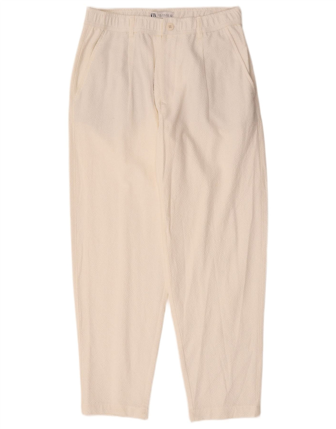 Męskie spodnie chino Zara, średnie W31 L29, biała bawełna