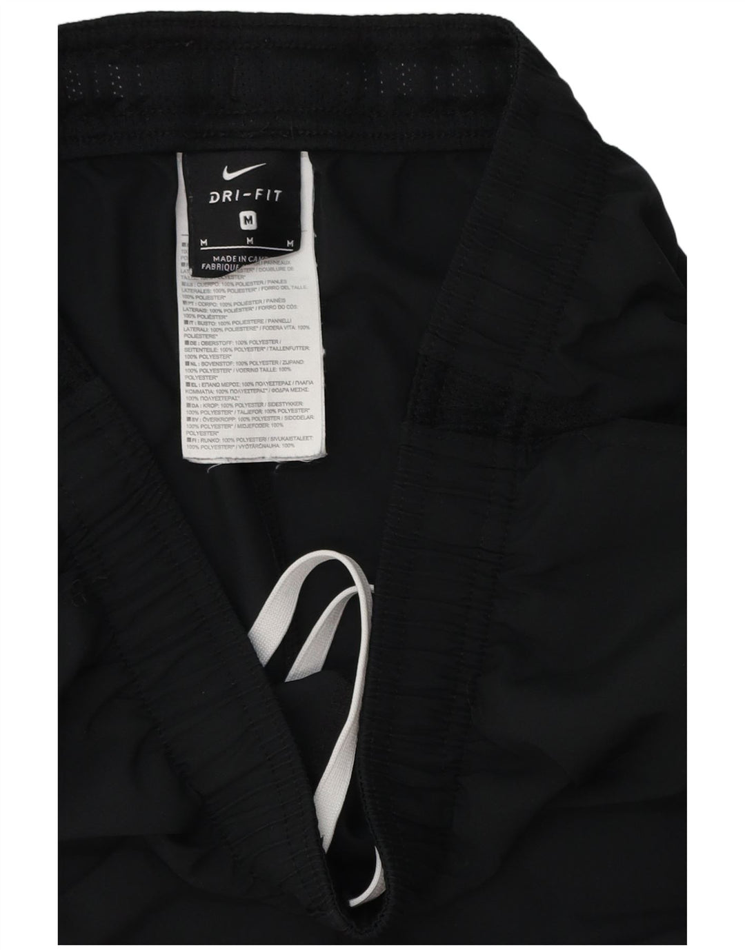 Męskie spodenki sportowe Nike Dri Fit, średni czarny poliester