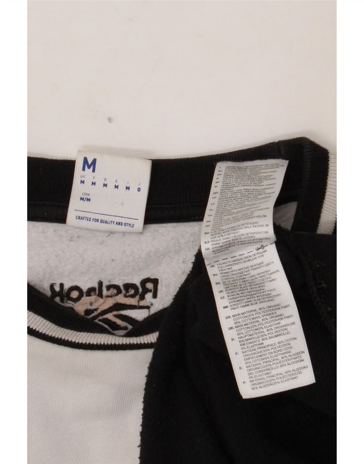 Męska bluza z grafiką REEBOK, bawełniana, w kolorze średniej czerni