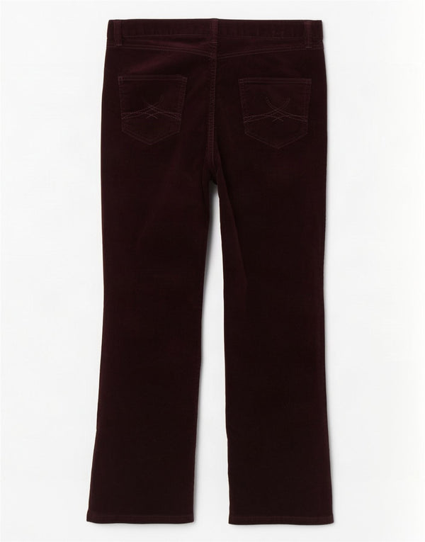 Spodnie sztruksowe Marks & Spencer UK 14 Medium W34 L27 Burgundowe