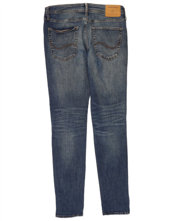 JACK & JONES Męskie jeansy slim W32 L32 Niebieski poliester