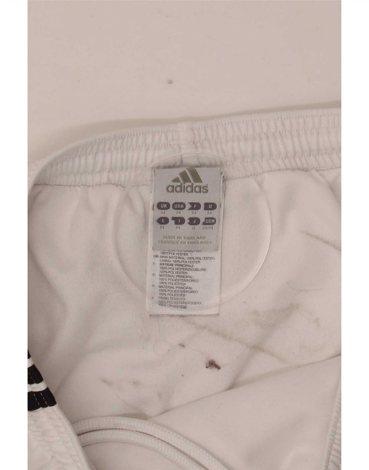 Męskie spodenki sportowe Adidas Climalite, średni biały poliester
