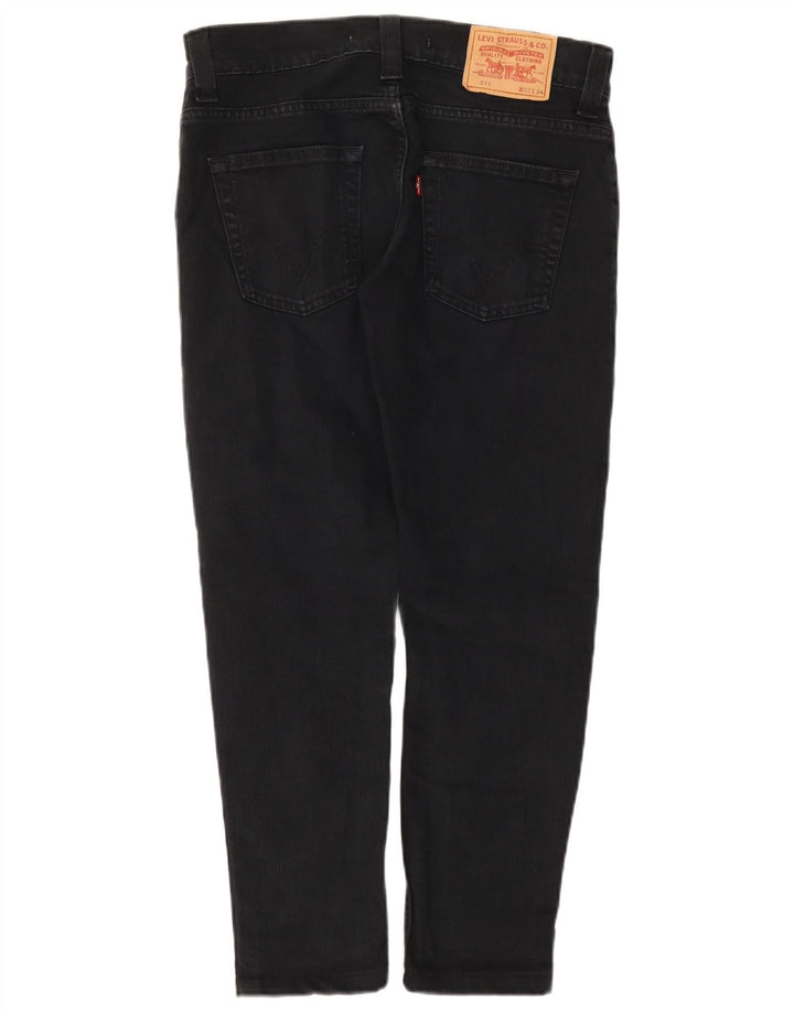 Męskie jeansy Levi's 511 Slim W32 L27 Czarna bawełna