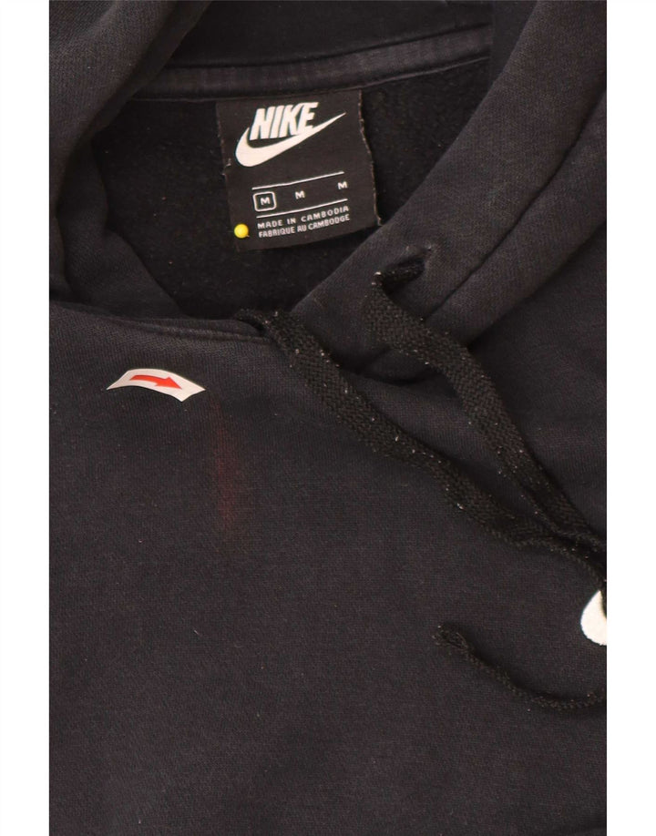 Męska bluza z kapturem Nike, średnia czarna, bawełniana