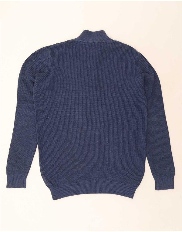 Crew Clothing Męski sweter z zamkiem błyskawicznym 2XL Granatowy, bawełniany