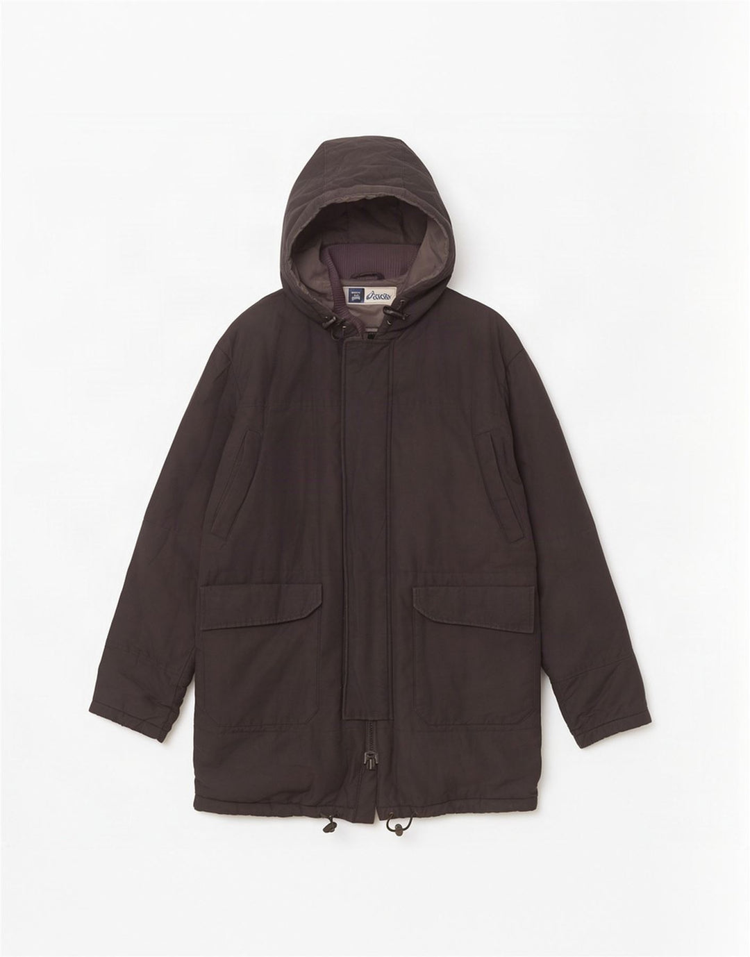 Męska kurtka parka z kapturem Asics UK 40, duża czarna