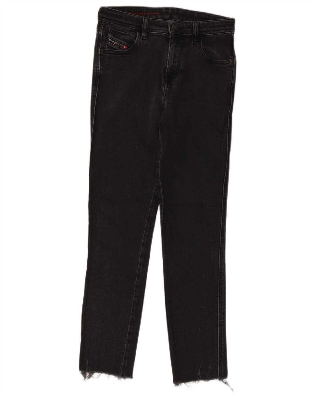 Damskie jeansy Diesel Slim W24 L26 Czarny poliakryl