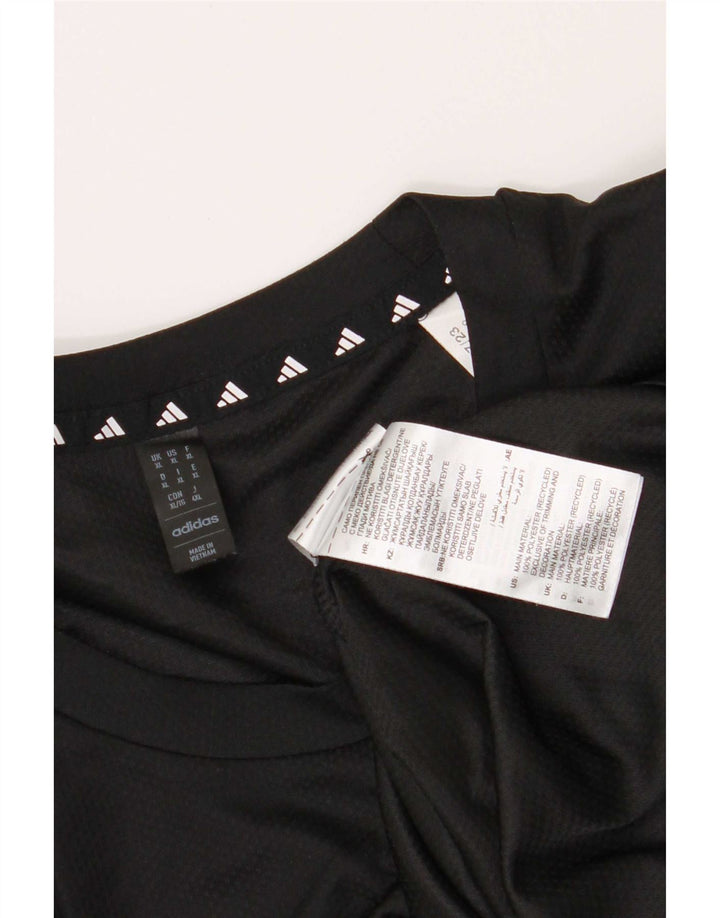 Adidas Męski T-shirt Aeroready Top XL Czarny Poliester