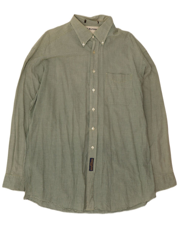 Męska koszula flanelowa Tommy Hilfiger XL w kolorze zielonym w kratkę