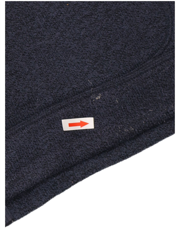 WEIRD FISH Męska kurtka dresowa, mała, granatowa, poliester