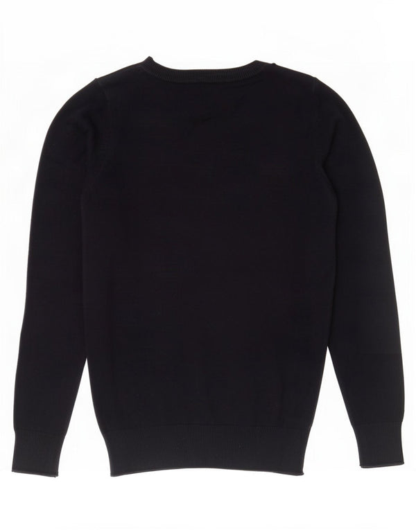Sweter damski Zara z dekoltem w łódkę UK 12, średni granatowy, bawełniany