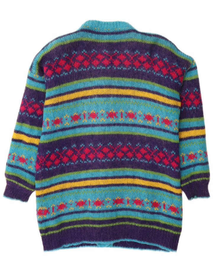 Sweter damski w stylu vintage, UK 14, średni, wielobarwny, Fair Isle