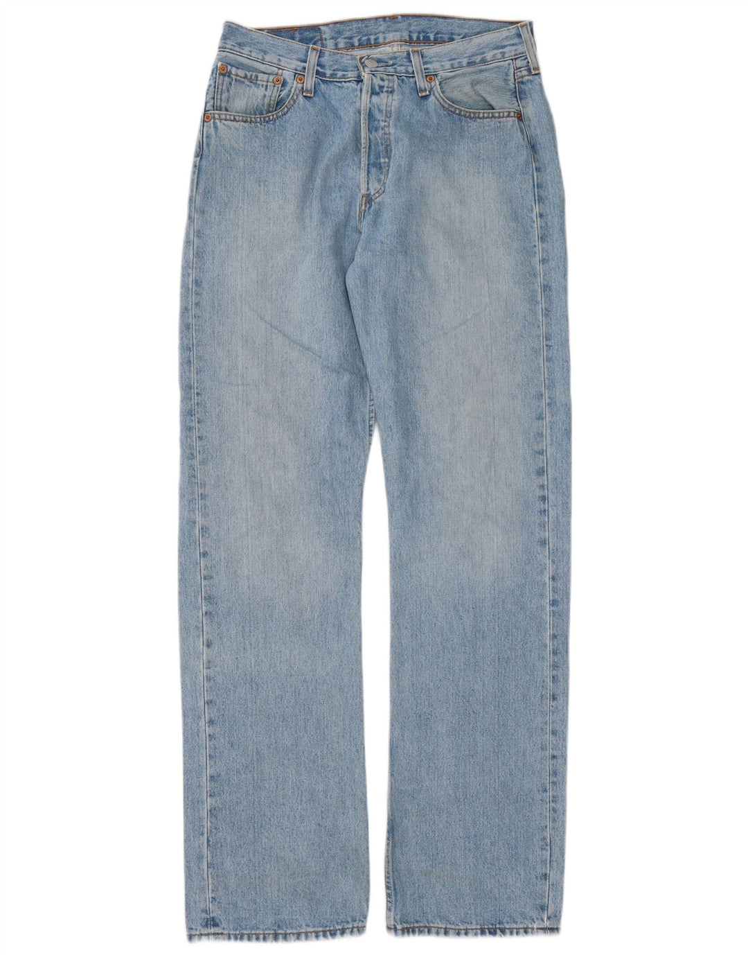 Męskie jeansy Levi's 501 Straight W30 L34 Niebieskie bawełniane