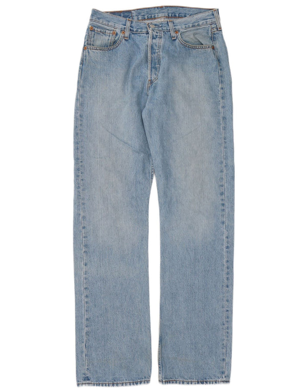 Męskie jeansy Levi's 501 Straight W30 L34 Niebieskie bawełniane
