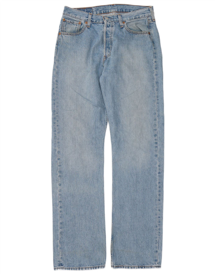 Męskie jeansy Levi's 501 Straight W30 L34 Niebieskie bawełniane