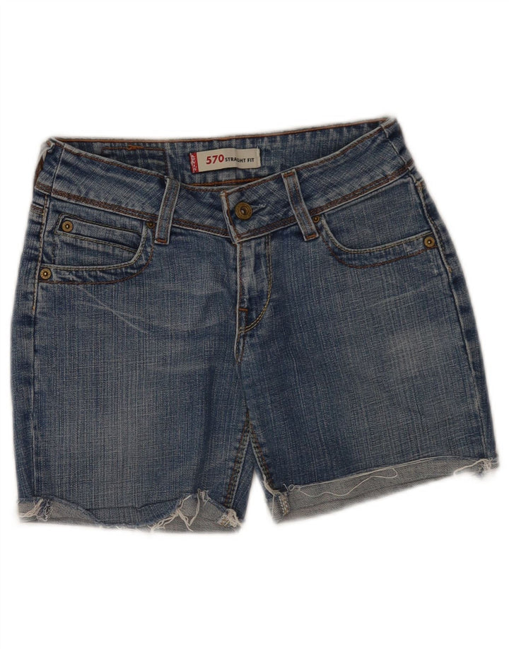 Damskie spodenki jeansowe Levi's 570 W26 Małe, niebieskie, bawełniane