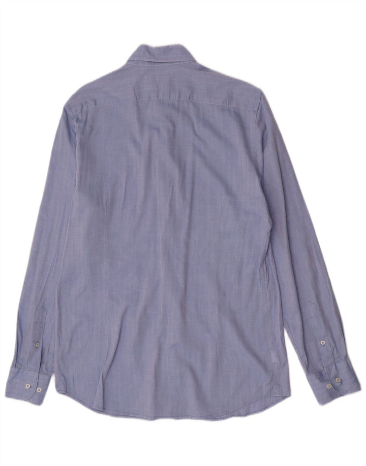 Koszula męska Massimo Dutti EU 40 15 1/2 Średnio niebieska bawełniana
