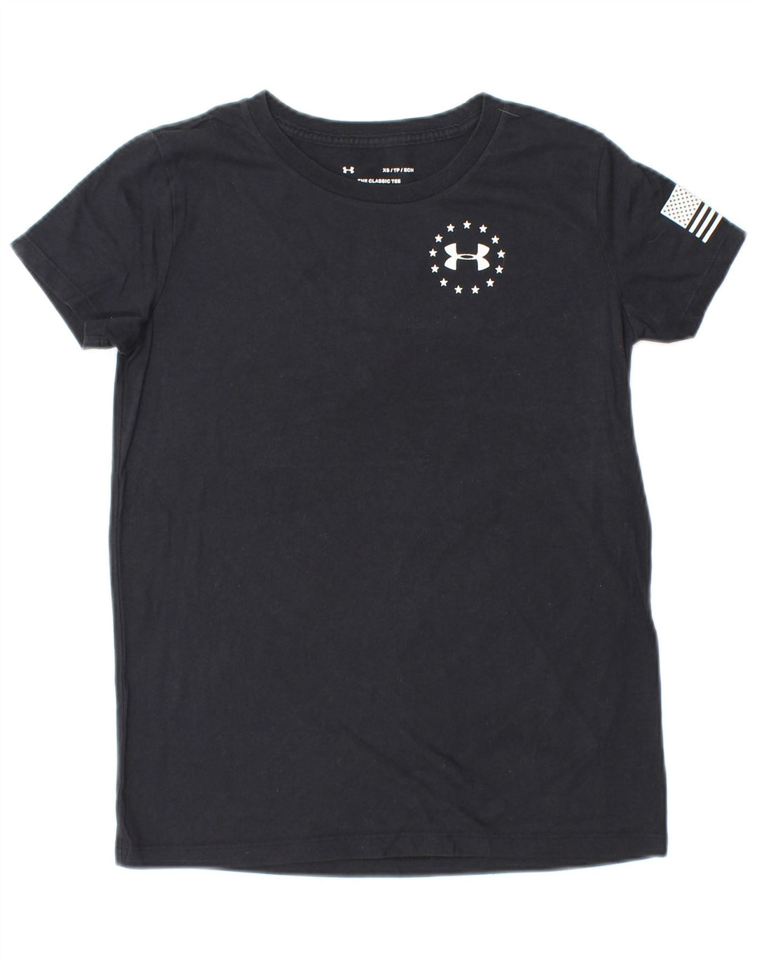 Damska koszulka z grafiką UNDER ARMOUR Top UK 6 XS w czarne paski