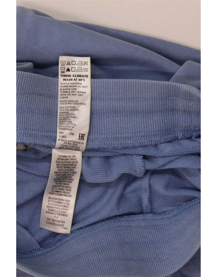 Marks & Spencer Damskie spodnie dresowe Joggers UK 12 Średni niebieski, bawełniany