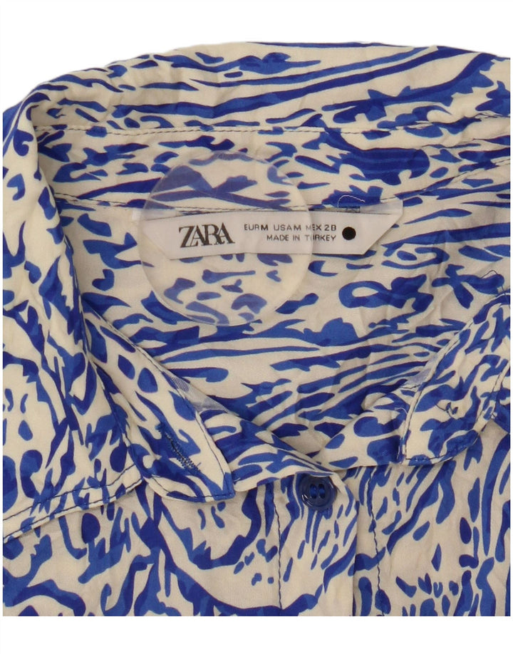Koszula damska Zara UK 14 Średni niebieski Paisley