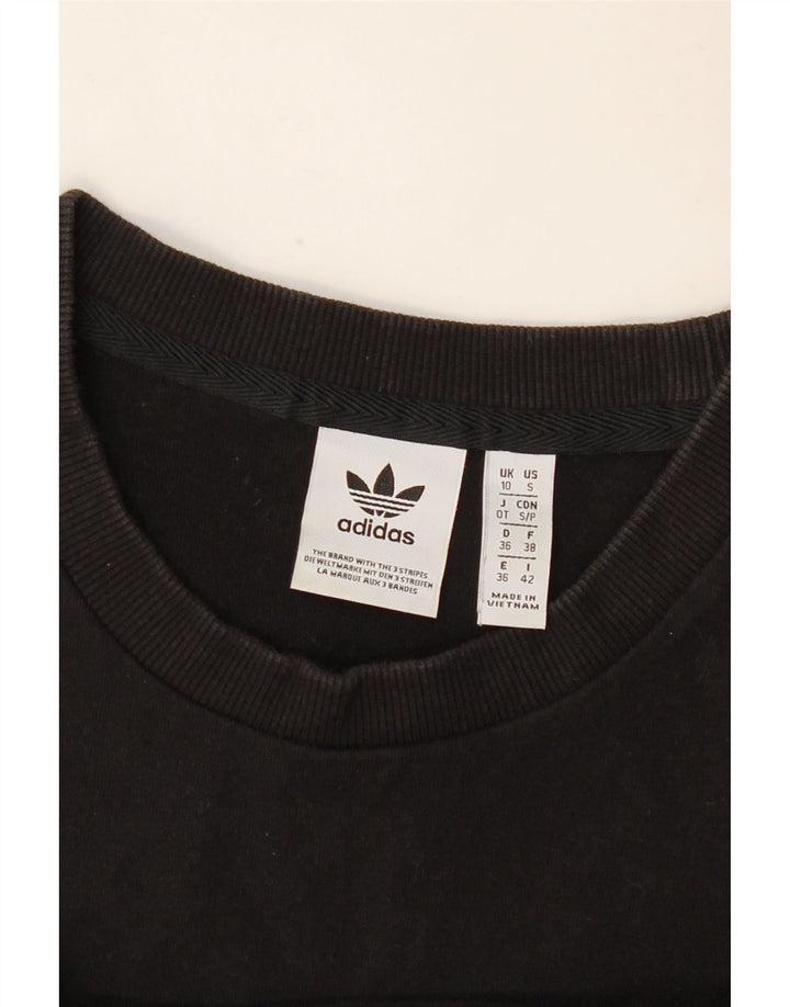 Damska koszulka oversize Adidas Top UK 10 Small Black