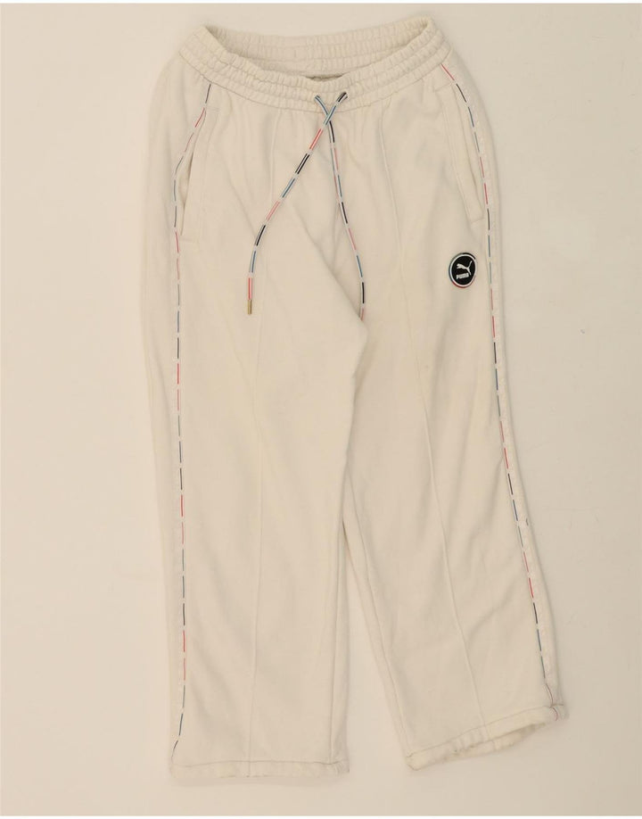 PUMA Womens Full Tracksuit UK 14 Medium Off White Cotton Vintage Puma and Second-Hand Puma from Messina Hembry 