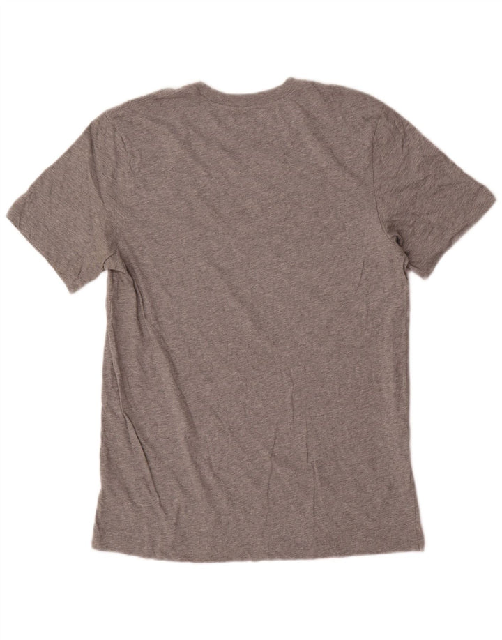 Męski T-shirt z grafiką Nike, średnioszary, bawełniany