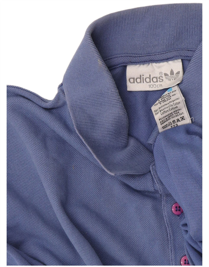 Koszulka polo męska Adidas, rozmiar L, niebieska, bawełniana