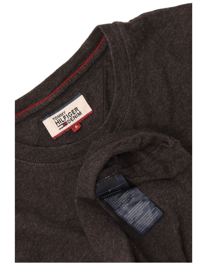 T-shirt męski Tommy Hilfiger, mały, szary, bawełniany