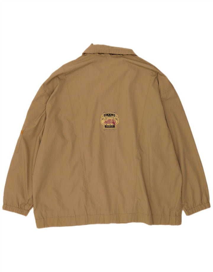 Męska kurtka bomberka Vintage UK 46 3XL w kolorze beżowym