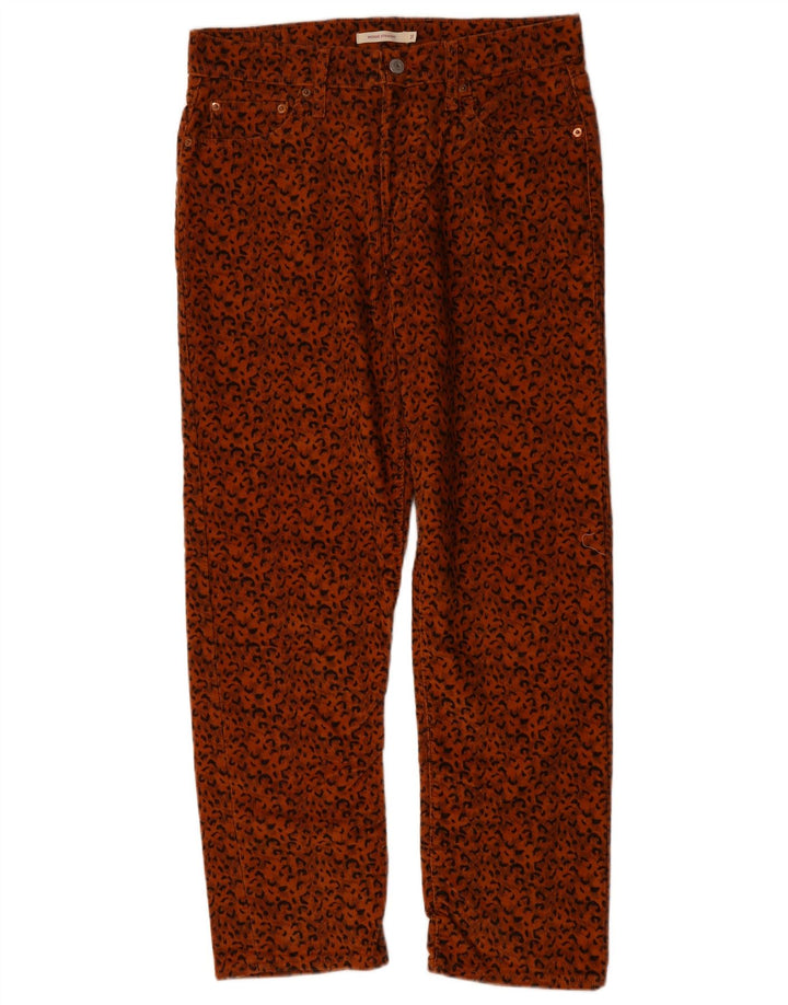 Damskie proste sztruksowe spodnie W31 L28