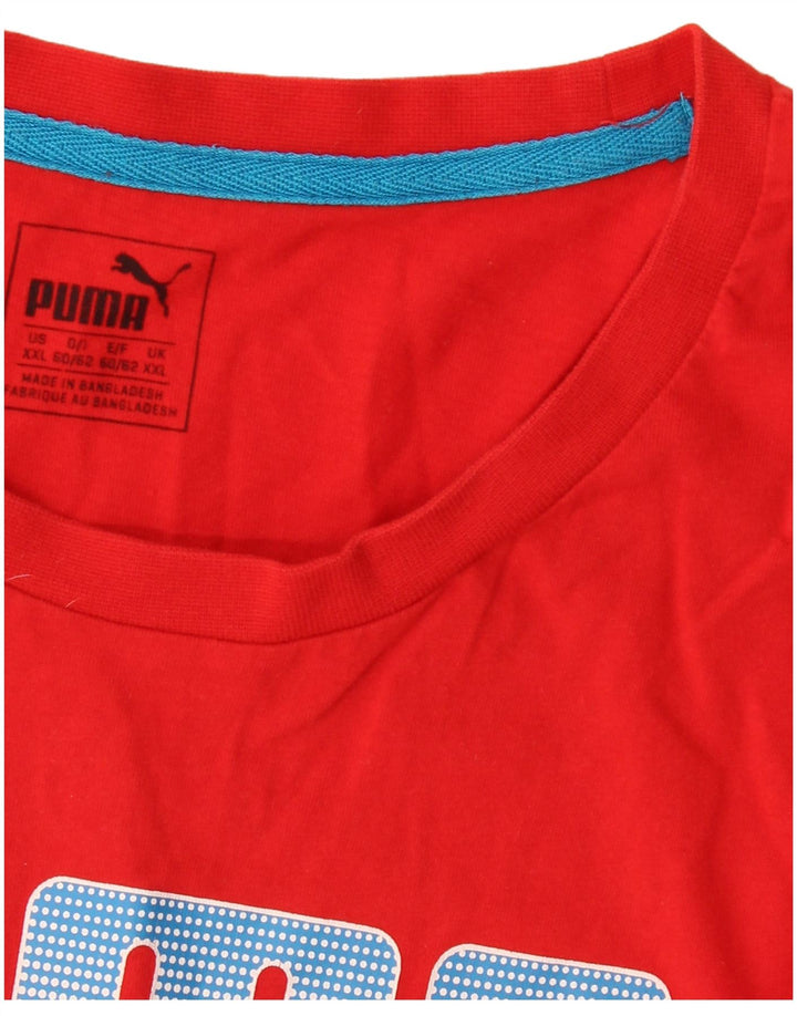 Męska koszulka z grafiką Puma Top 2XL czerwona