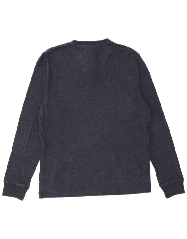 Męski top Superdry z długim rękawem 2XL, granatowy, bawełniany