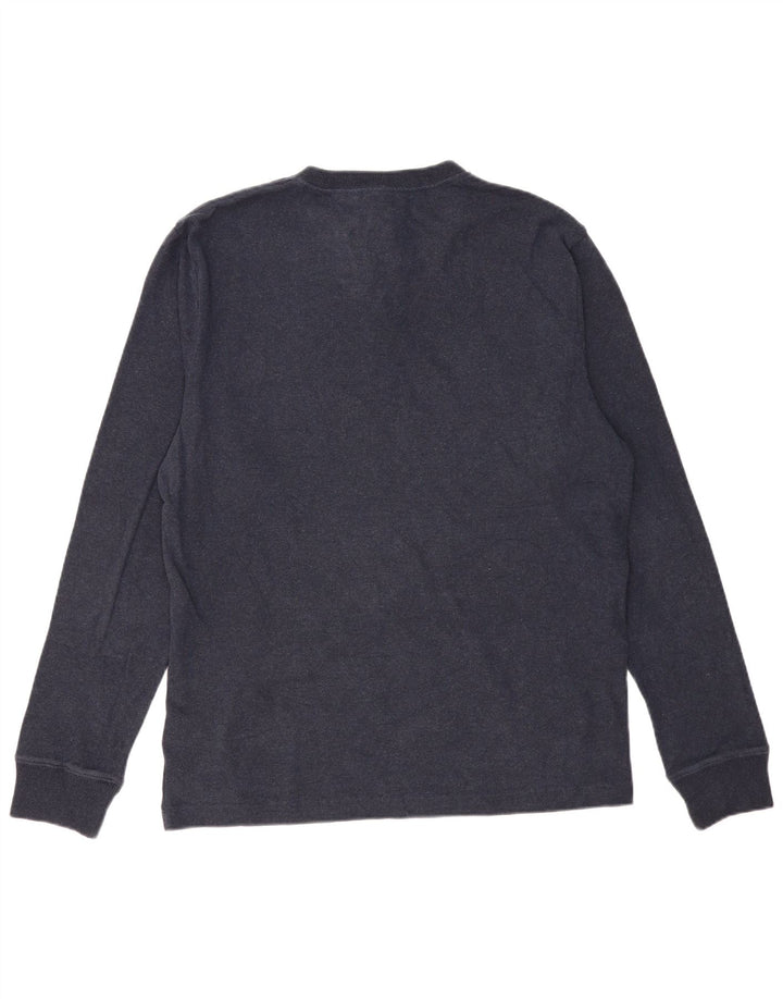 Męski top Superdry z długim rękawem 2XL, granatowy, bawełniany