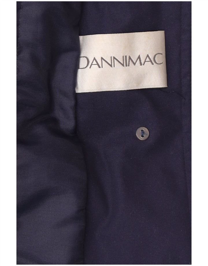 Płaszcz damski Dannimac UK 18 XL, granatowy, poliestrowy, klasyczny