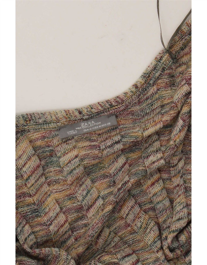 Sweter damski Zara z krótkim rękawem, UK 12, średni, wielokolorowy