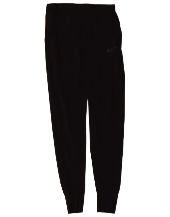 Damskie spodnie dresowe NIKE Dri Fit UK 6 XS, czarny poliester