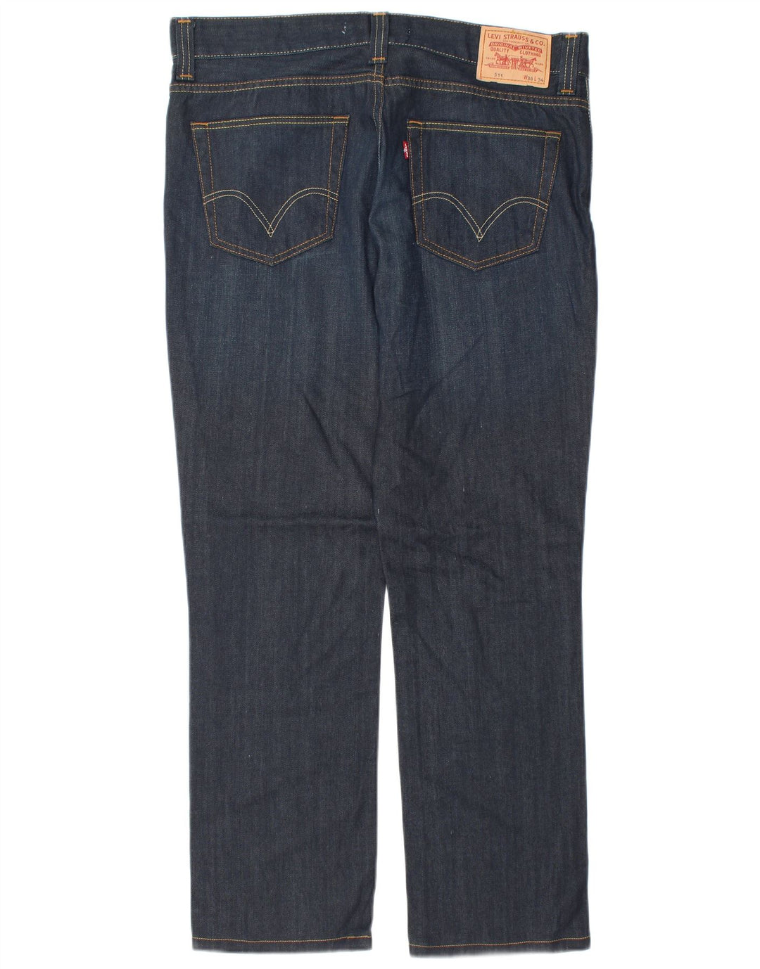 Męskie jeansy Levi's 511 Slim W38 L31 Granatowa bawełna